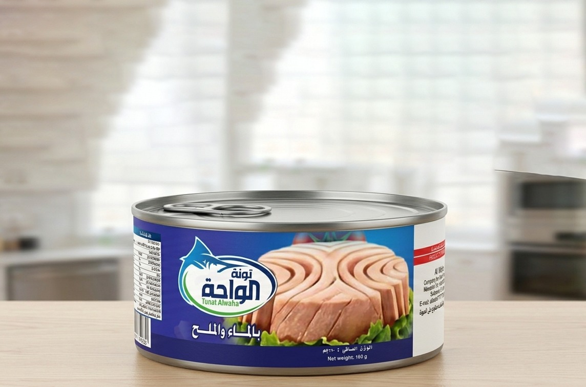 تونة الواحة بالماء والملح